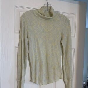 Free People Lace Long Sleeve Top